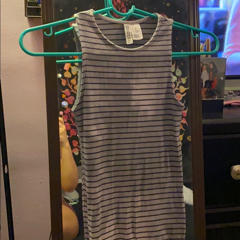 Tie dye striped dress